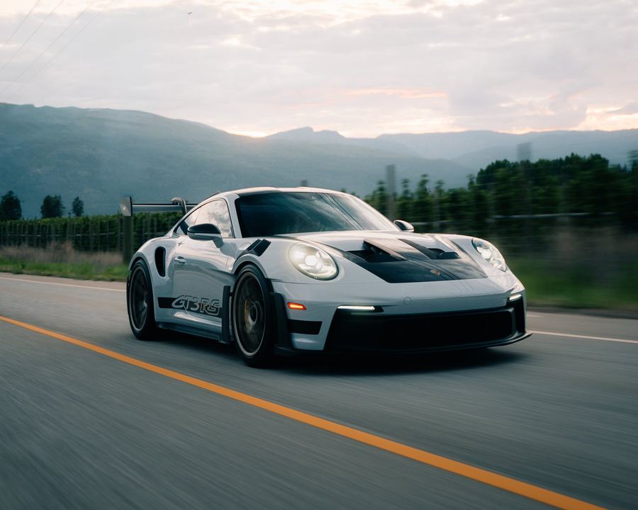 Porsche GT3 RS rolling, Okanagan