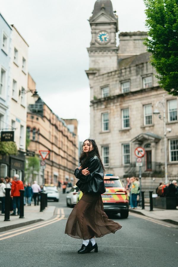 Street portrait, clock tower