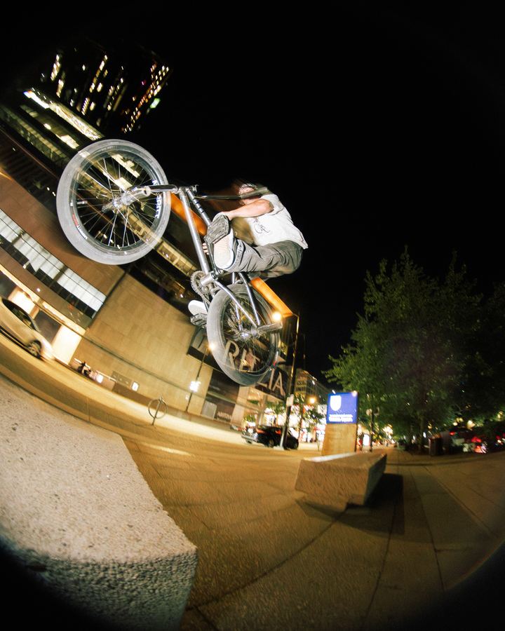 BMX, night, fisheye