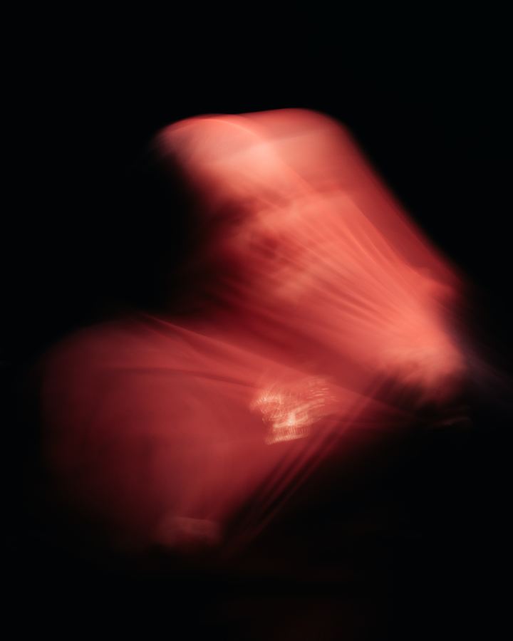 Red, in motion