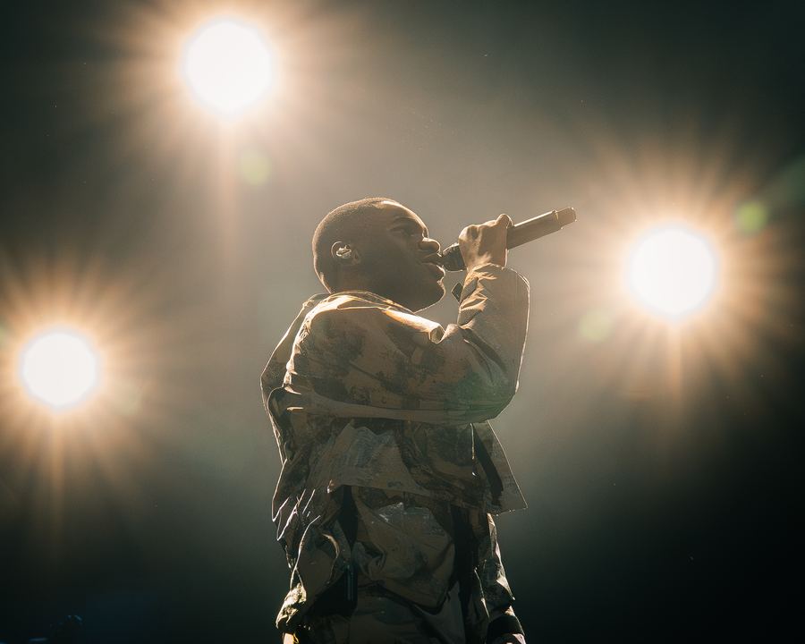 Backlit on stage