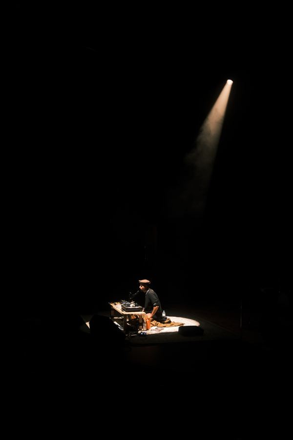 One light, one figure