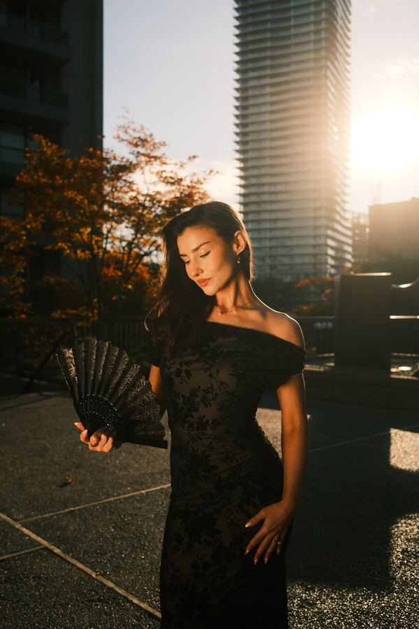 Fan and evening light