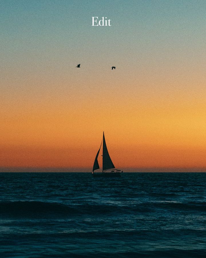 Sailboat at last light